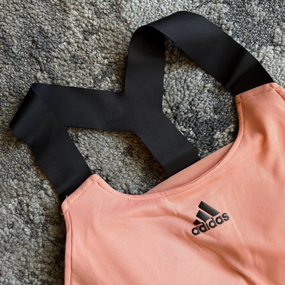 Adidas Tennis Primeblue Aeroknit Y-Tank Peach Top H31426 NEW Large - Picture 6 of 8